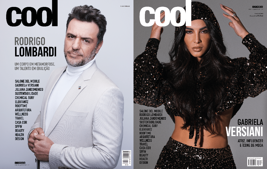 Revista Cool Magazine #128- Capas: Rodrigo Lombardi e Gabriela Versiani ( Impressa) - Cool Magazine - Site Oficial